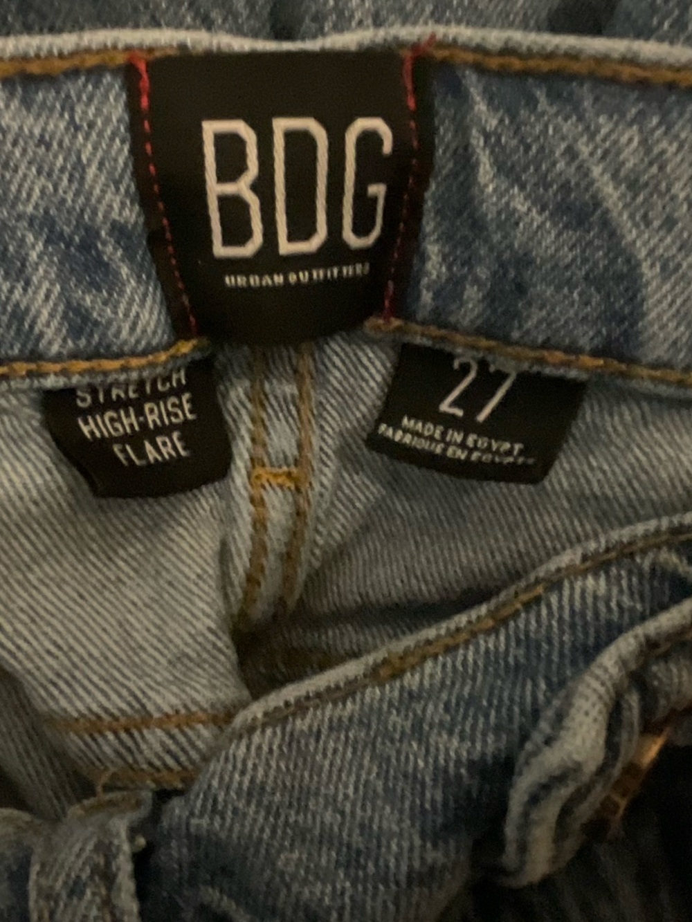 BDG High Rise Distressed Flare Jeans - Picture 3 of 4